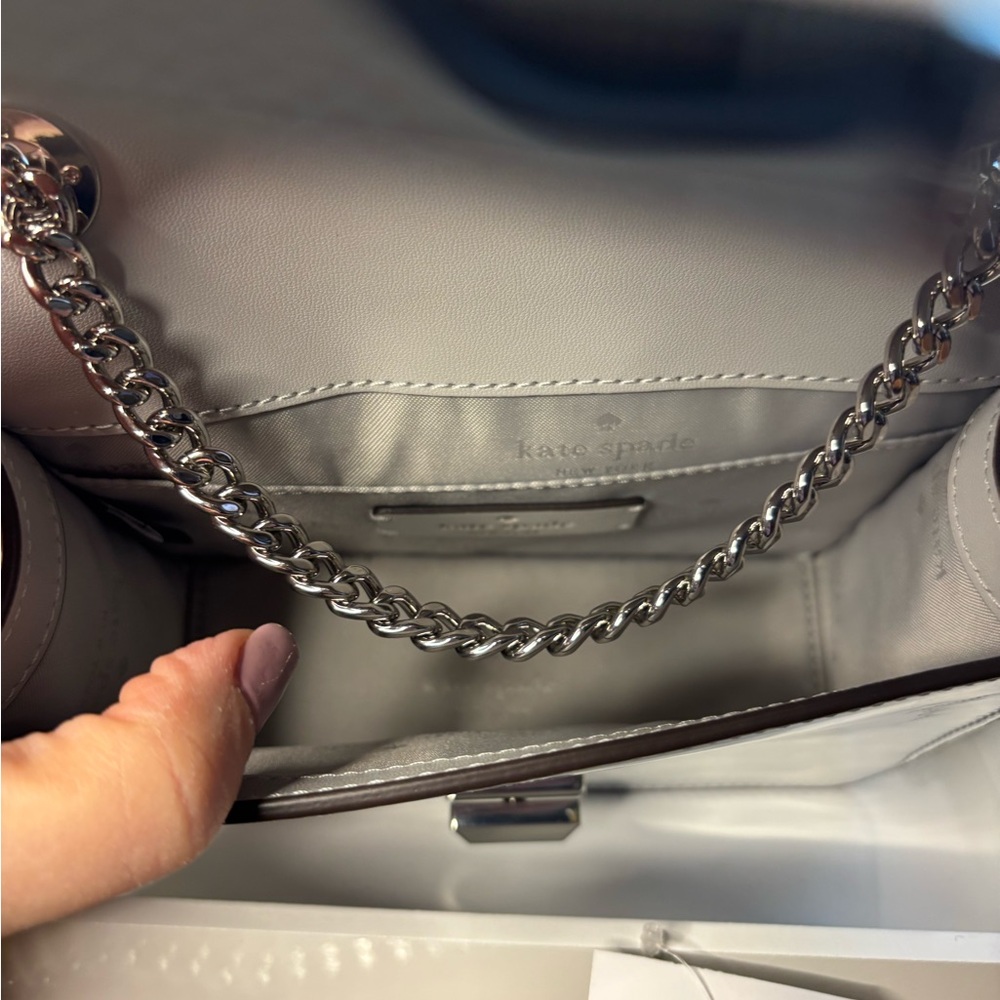 Kate Spade Silver Crossbody Bag - Picture 7 of 12
